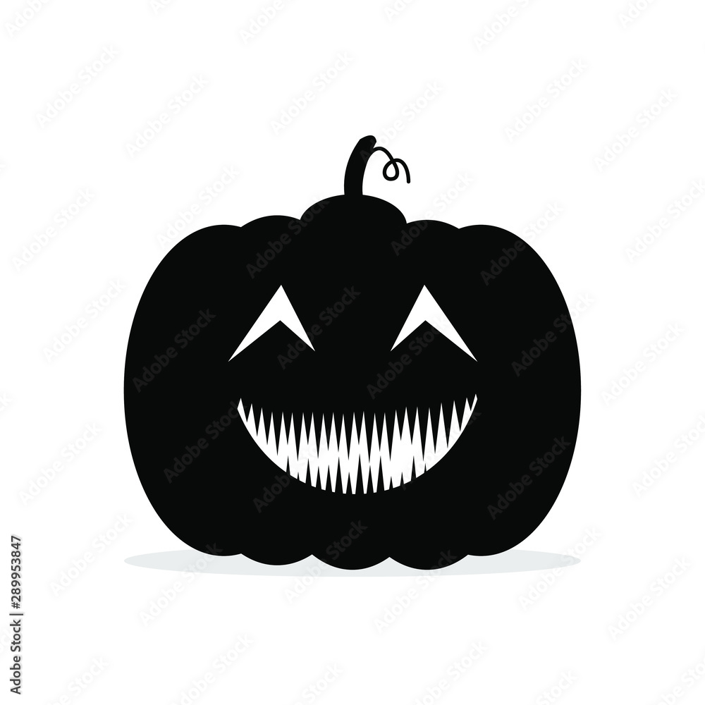 Jack o'lantern. Happy Halloween icon. Jack o'lantern silhouette. Happy Halloween icon. Black and white illustration Jack o'lantern. Happy Halloween icon. Jack o'lantern silhouette. Happy Halloween icon. Black and white illustration