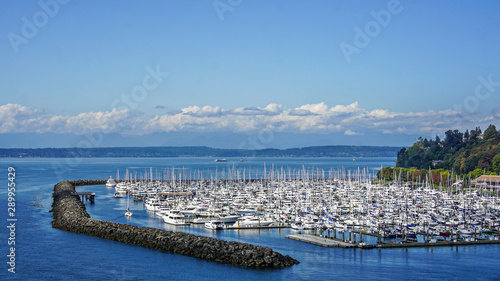Boats in a marina on a sunny day. © Tim Barnes