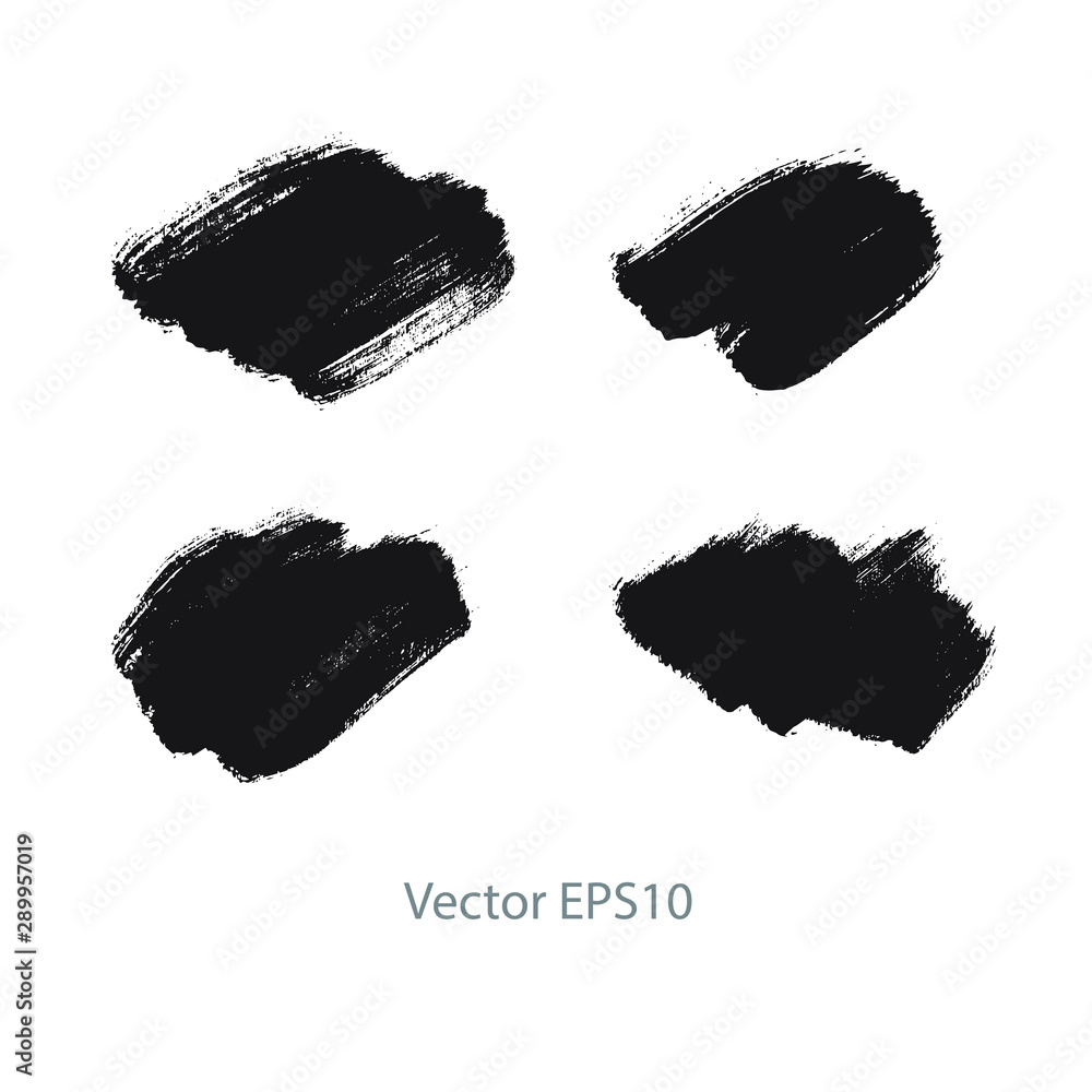 set of brush strokes set of brush strokes