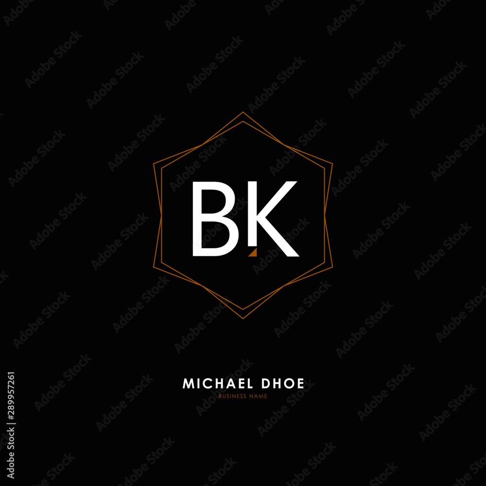 B K BK Initial logo letter with minimalist concept. Vector with scandinavian style logo. B K BK Initial logo letter with minimalist concept. Vector with scandinavian style logo.