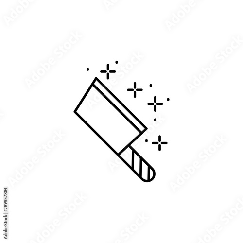 Cleaver, knife icon. Element of battle royal games icon