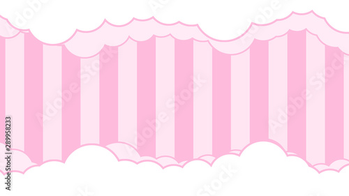 Obraz na płótnie Abstract kawaii Cloudy Colorful Sky background. Soft gradient pastel Comic graphic. Concept for wedding card design or presentation w salonie