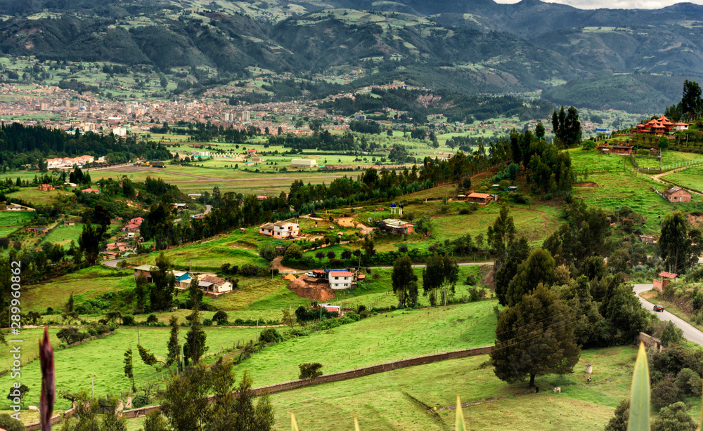 village in the mountains of Paipa, Boyacá, Colombia