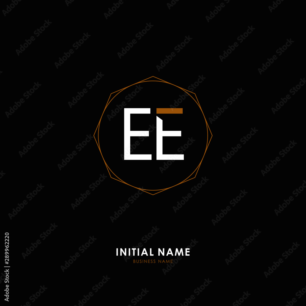 E EE Initial logo letter with minimalist concept. Vector with scandinavian style logo. E EE Initial logo letter with minimalist concept. Vector with scandinavian style logo.