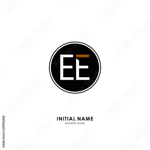 Free Download E EE Initial logo letter with minimalist concept. Vector with scandinavian style logo. - GFXLoad