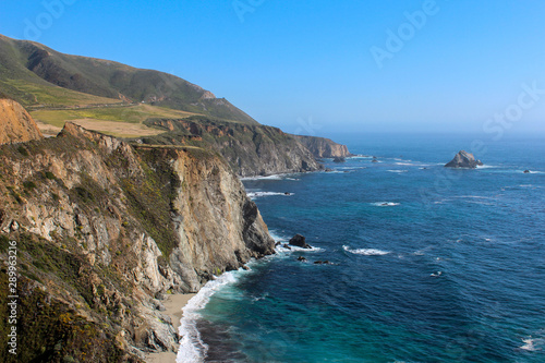 Coastal View along the Pacific Coast Highway, California, USA
