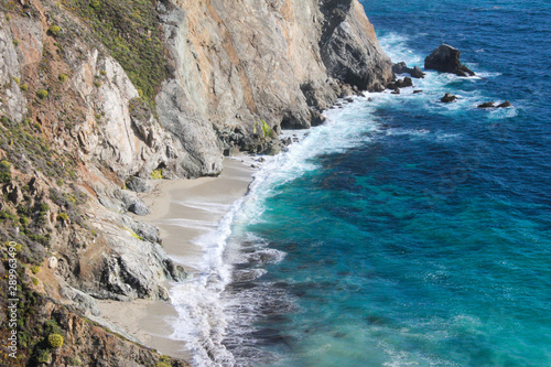 Pacific coastline view from the view point along the CA1 highway, California, USA