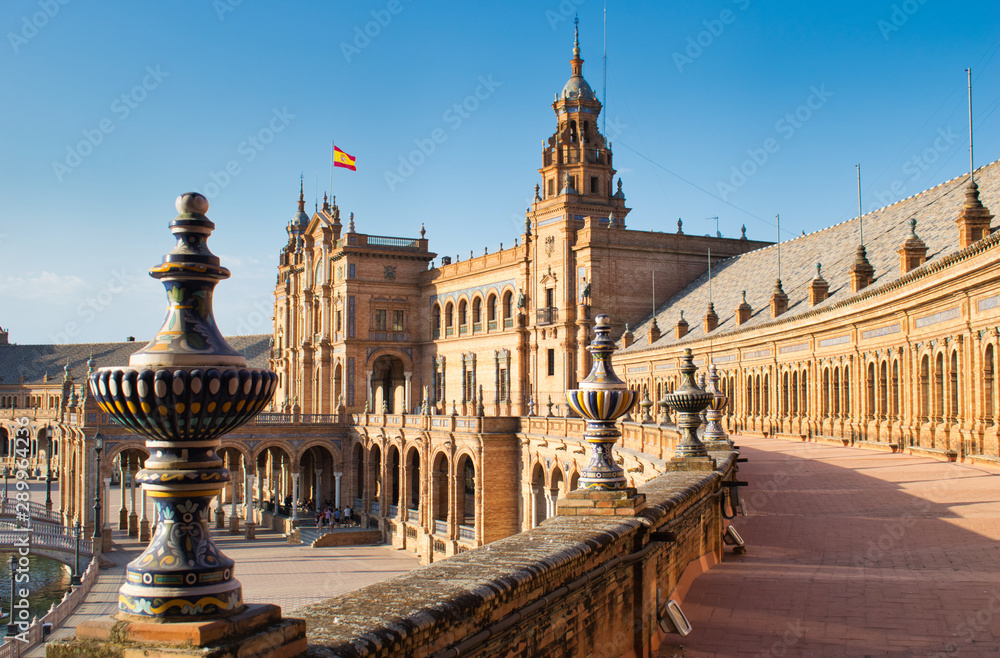 Fototapeta premium Balcon superior plaza de España