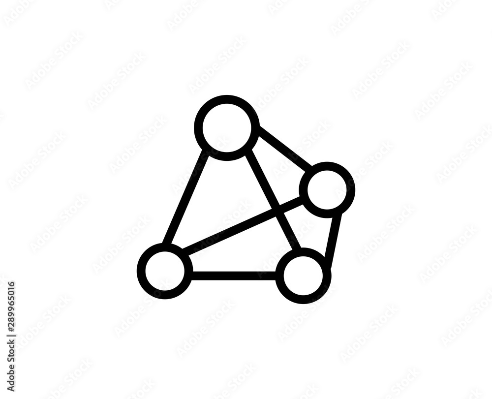 Atom line icon Atom line icon