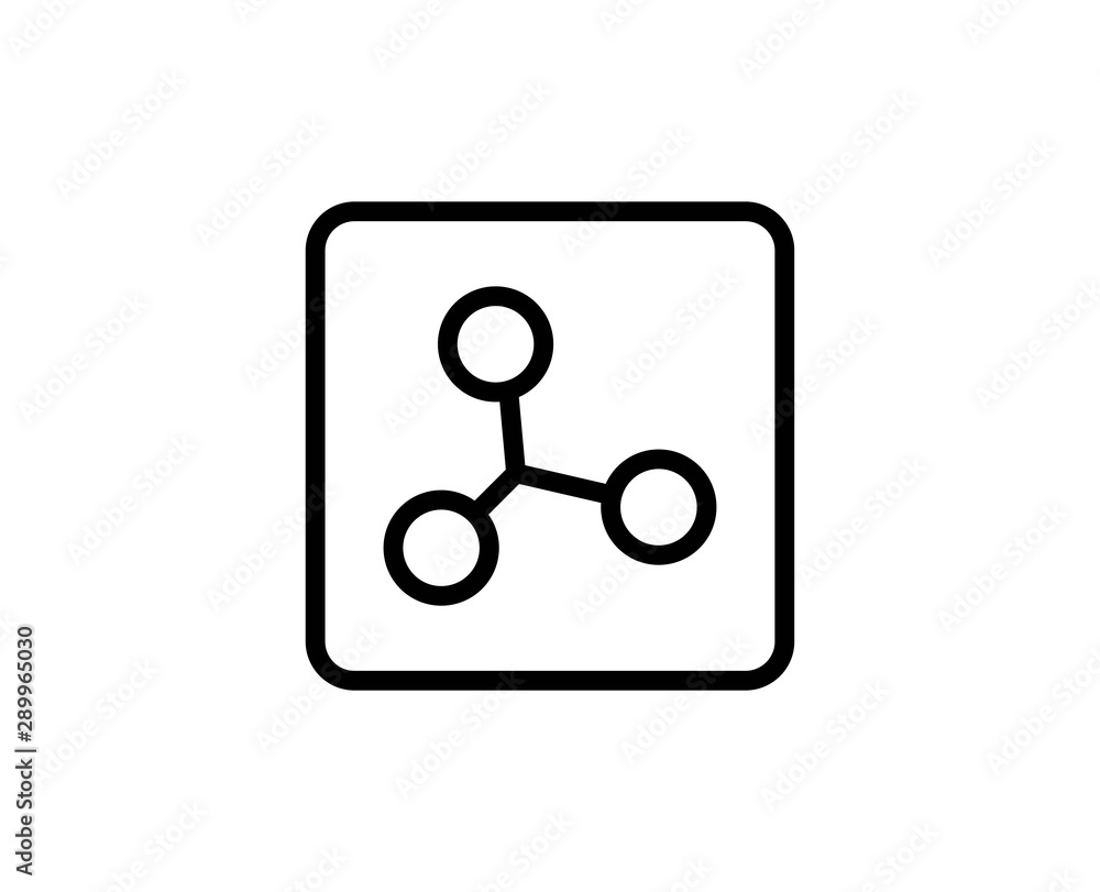 Atom line icon Atom line icon