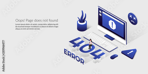  404 error page not found, isometric lost connection problem background