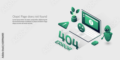  404 error page not found, isometric lost connection problem background