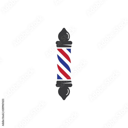 Barber pole logo