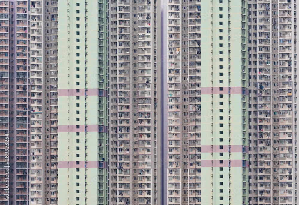 High rise residential building in Hong Kong city High rise residential building in Hong Kong city