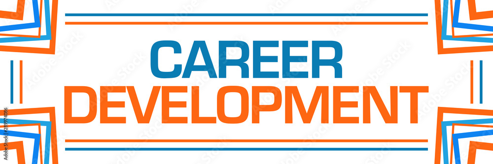 Career Development Blue Orange Random Borders Horizontal Career Development Blue Orange Random Borders Horizontal