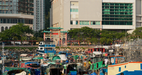 Typhoon shelter in Hong Kong