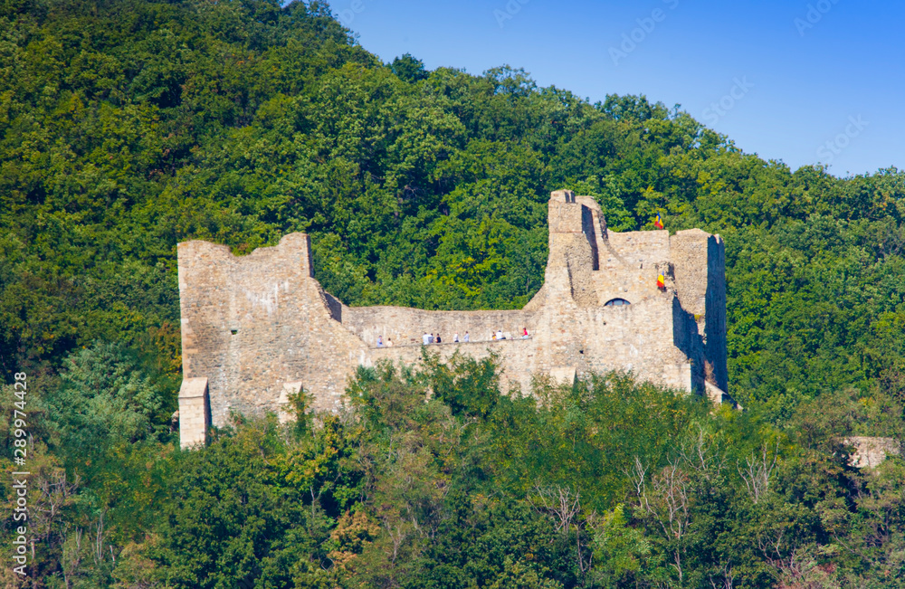 Neamt Citadel or Cetatea Neamtului in Romania. old historic fortress