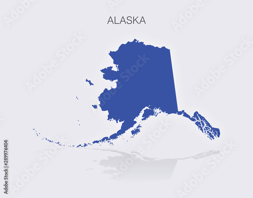 State of Alaska Map in the United States of America