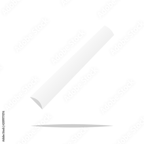 White chalk vector isolated illustration