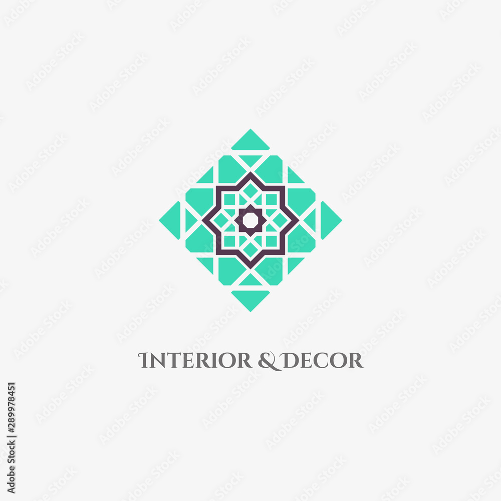 Vector Mosaic Rhombus Emblem Vector Mosaic Rhombus Emblem