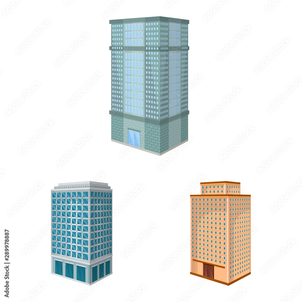 Vector design of city and build sign. Set of city and apartment stock vector illustration. Vector design of city and build sign. Set of city and apartment stock vector illustration.