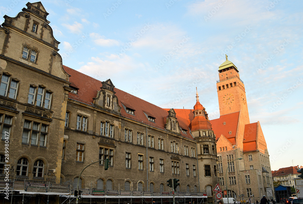 The District Court and Town Hall in Neu-Kolln, Berlin, Germany