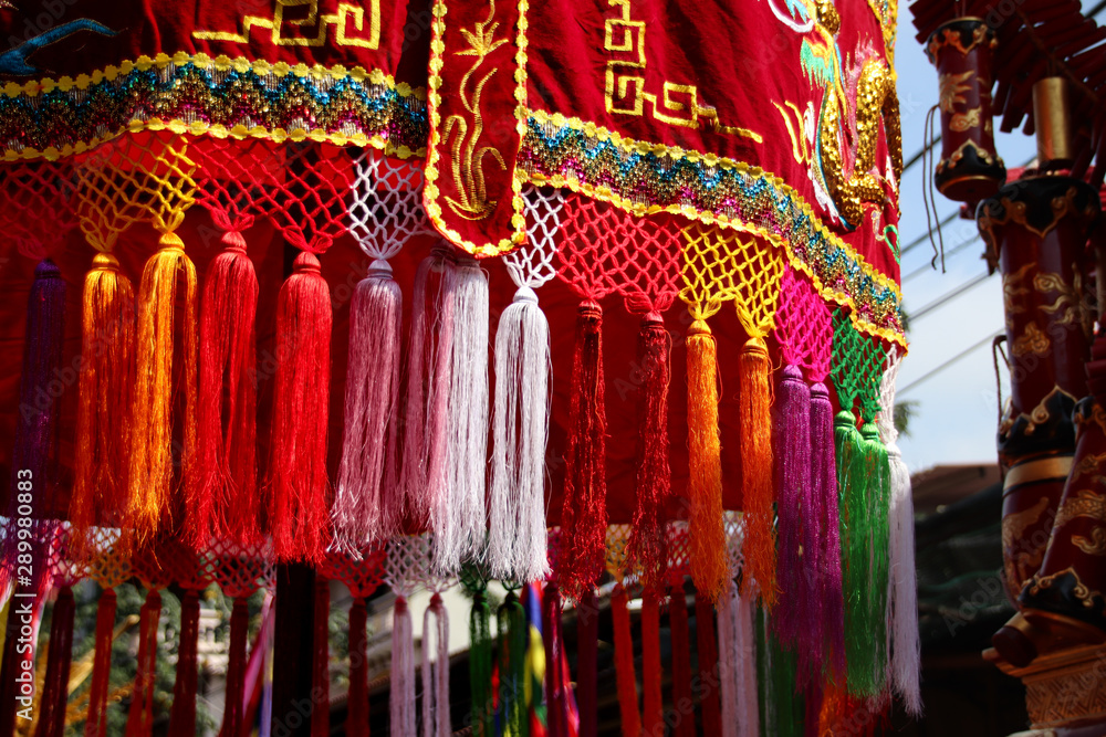 Decoration for the traditional parade of Dong Ky Firecracker Festival In Bac Ninh, Vietnam Decoration for the traditional parade of Dong Ky Firecracker Festival In Bac Ninh, Vietnam