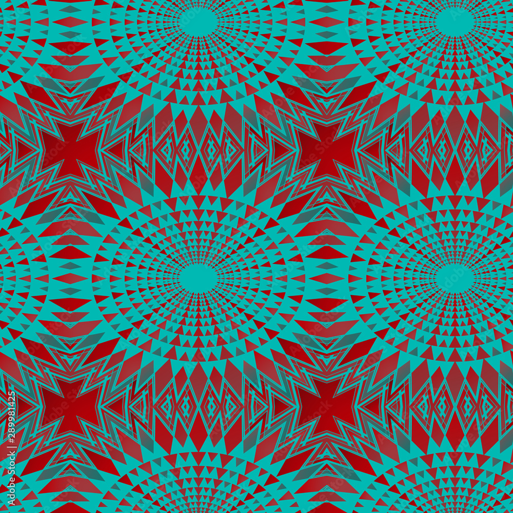bright seamless pattern with openwork geometric ornament