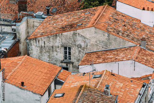 High Angle View of roofs in the center of La Rochelle