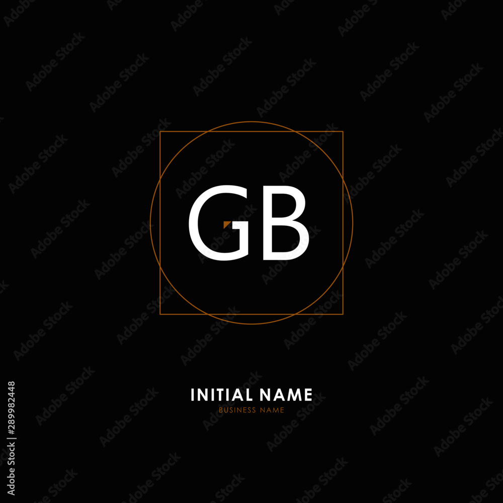 G B GB Initial logo letter with minimalist concept. Vector with scandinavian style logo. G B GB Initial logo letter with minimalist concept. Vector with scandinavian style logo.