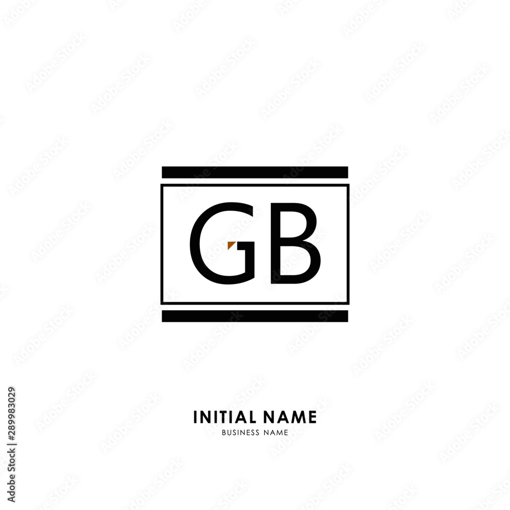 G B GB Initial logo letter with minimalist concept. Vector with scandinavian style logo. G B GB Initial logo letter with minimalist concept. Vector with scandinavian style logo.