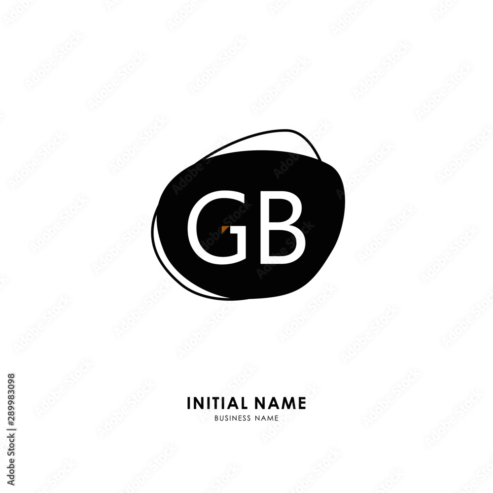 G B GB Initial logo letter with minimalist concept. Vector with scandinavian style logo. G B GB Initial logo letter with minimalist concept. Vector with scandinavian style logo.