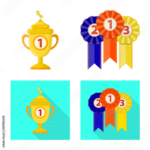 Isolated object of equipment and riding sign. Collection of equipment and competition vector icon for stock.
