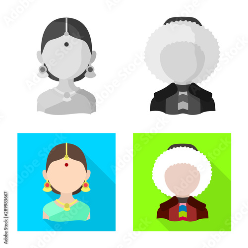 Isolated object of imitator and resident symbol. Collection of imitator and culture vector icon for stock.