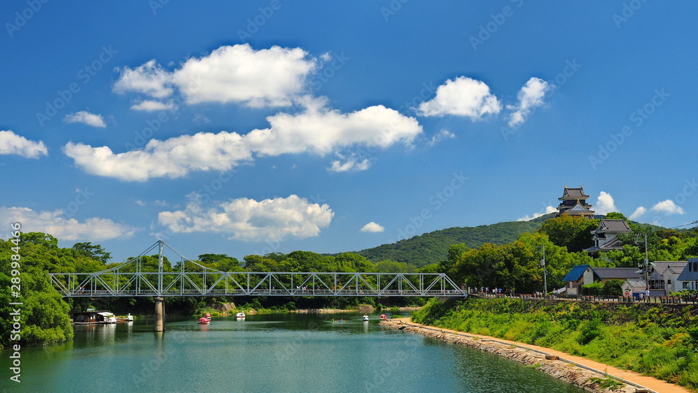 月見橋と岡山城１