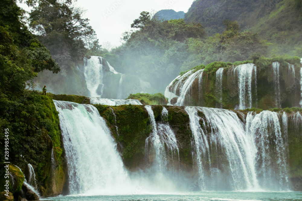 Ban Gioc – Detian Falls or Ban Gioc Falls that separates Vietnam and China