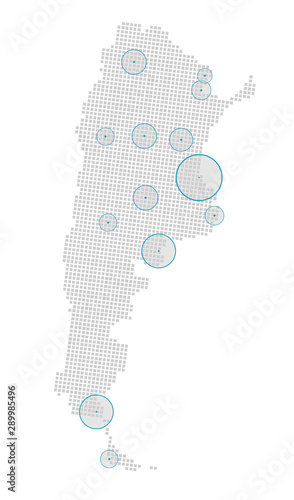 The Main Cities Of Argentina, Business Concept
