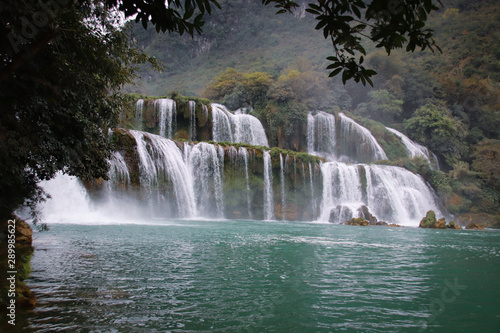 Ban Gioc – Detian Falls or Ban Gioc Falls that separates Vietnam and China