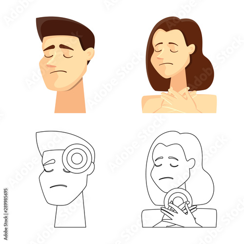 Vector design of hospital and rendering logo. Set of hospital and help stock vector illustration.