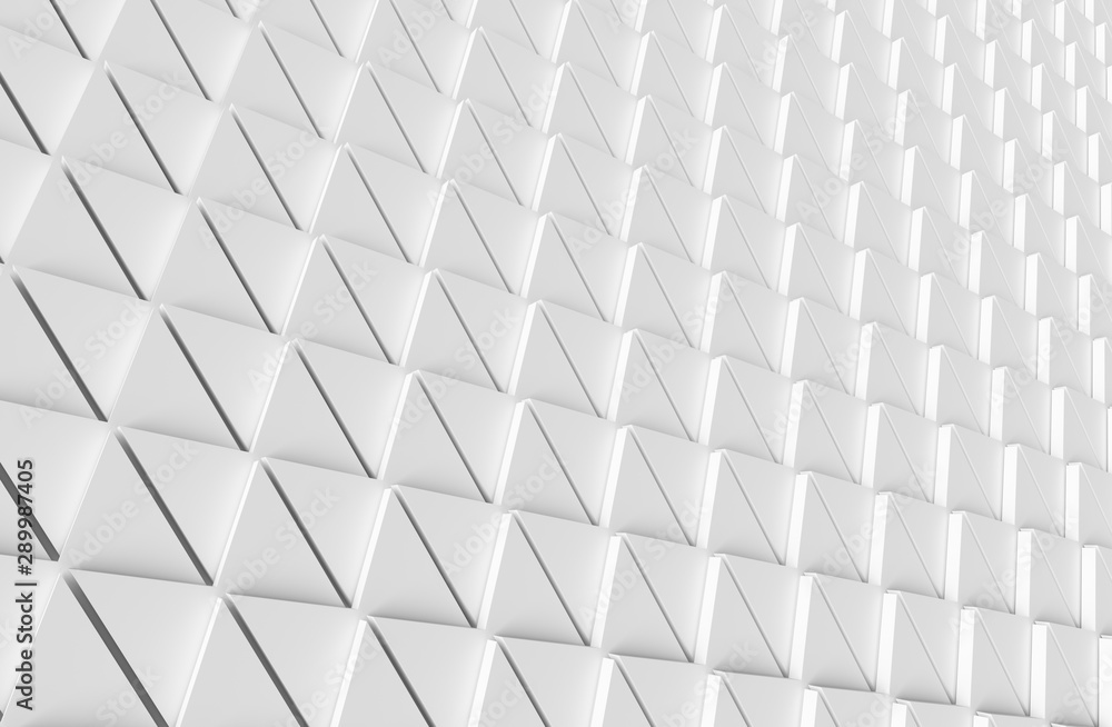 Abstract white background diagonal view