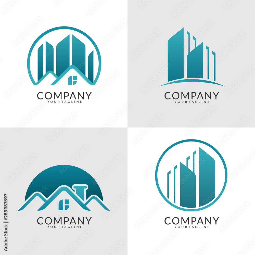 modern real estate logo collection modern real estate logo collection