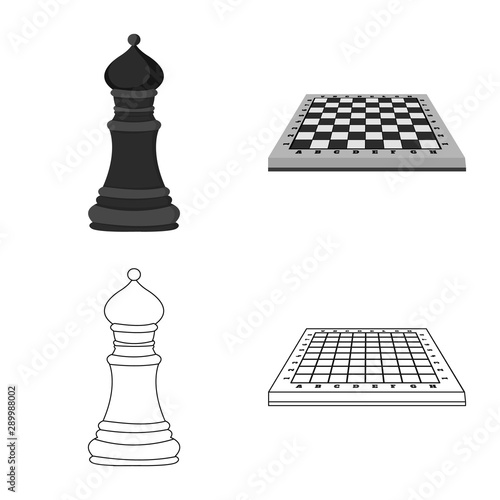 Vector design of checkmate and thin logo. Collection of checkmate and target stock symbol for web.