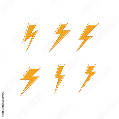 Free Download Flash thunderbolt Template vector icon - GFXLoad