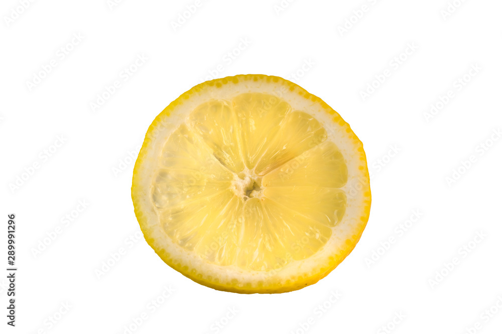 lemon slice isolated on white background lemon slice isolated on white background