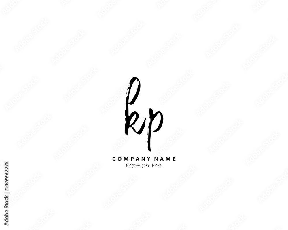 KP Initial letter logo template vector KP Initial letter logo template vector