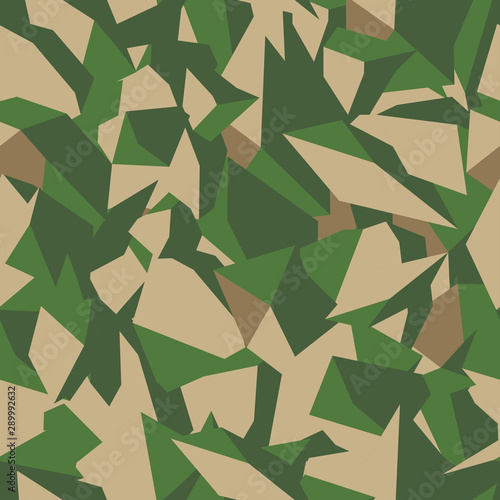 Stone soil with grass texture in brown and green colors in top view  seamless background. Pattern for the fill of architectural and landscape plans. Earth surface terrain. Vector illustration
