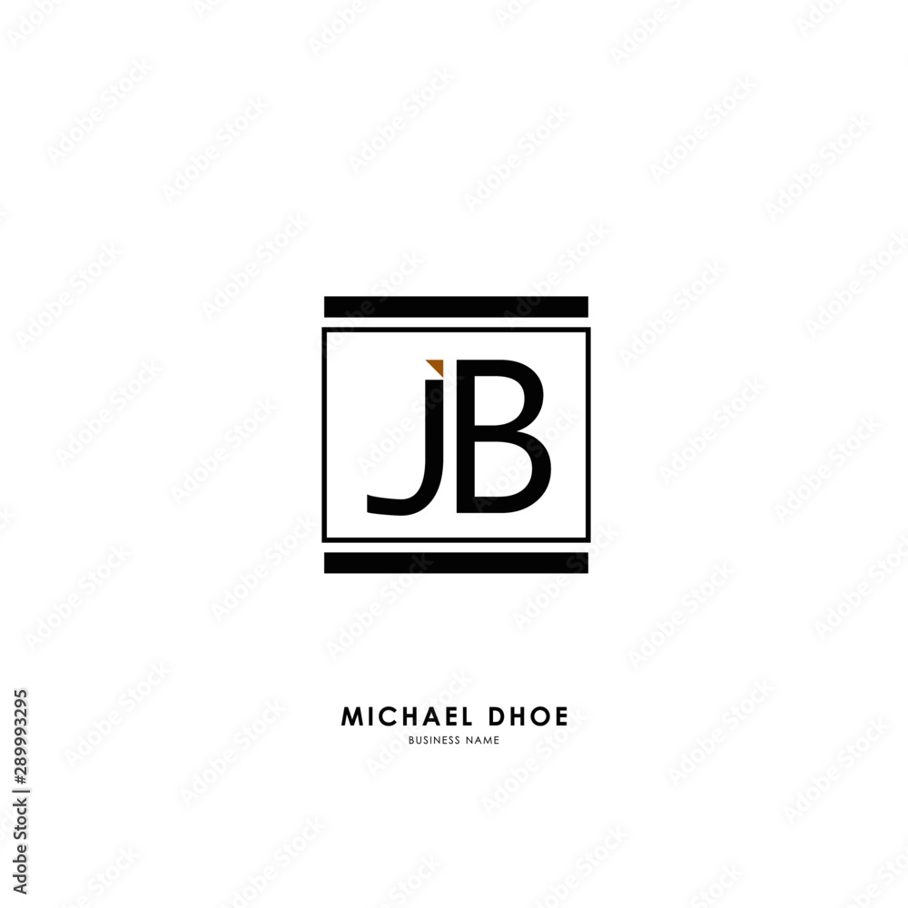 J B JB Initial logo letter with minimalist concept. Vector with scandinavian style logo. J B JB Initial logo letter with minimalist concept. Vector with scandinavian style logo.