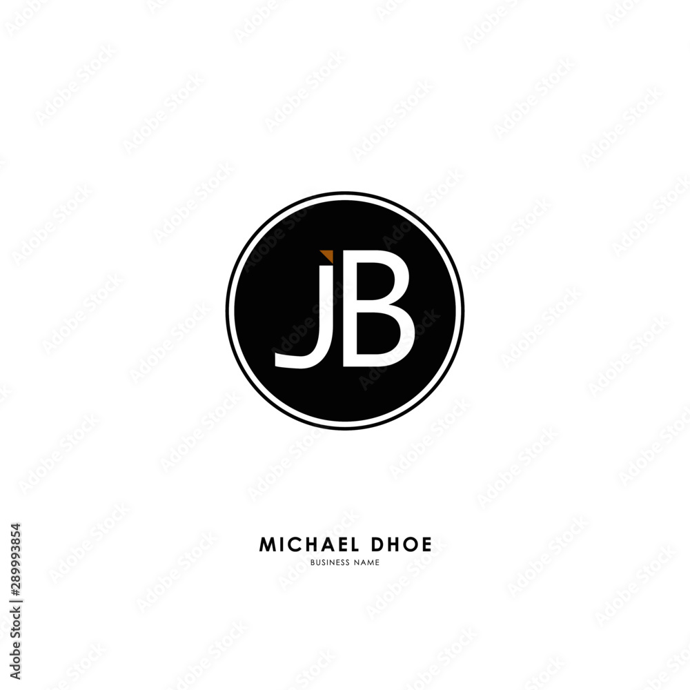 J B JB Initial logo letter with minimalist concept. Vector with scandinavian style logo. J B JB Initial logo letter with minimalist concept. Vector with scandinavian style logo.