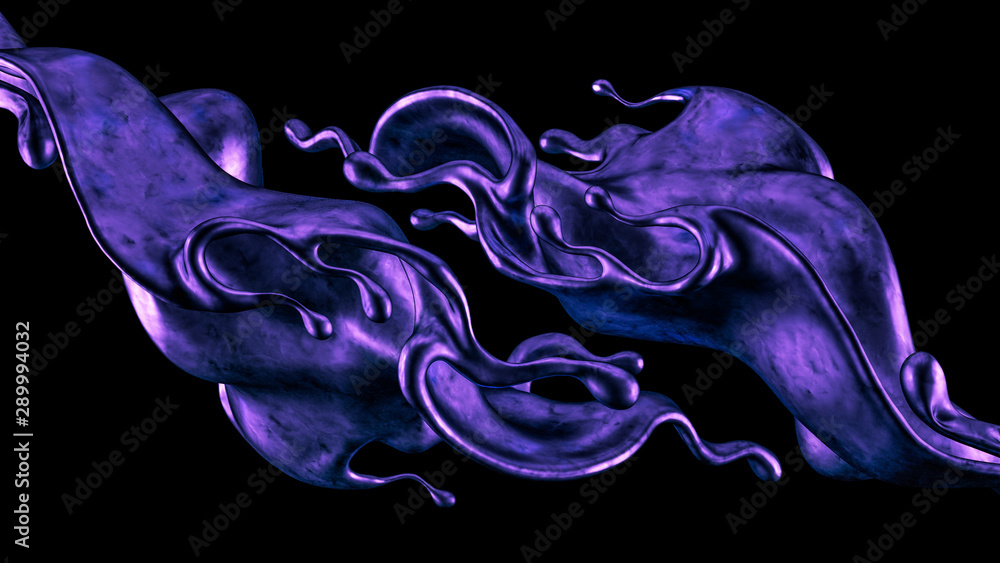Splash fluid. 3d illustration, 3d rendering. Splash fluid. 3d illustration, 3d rendering.