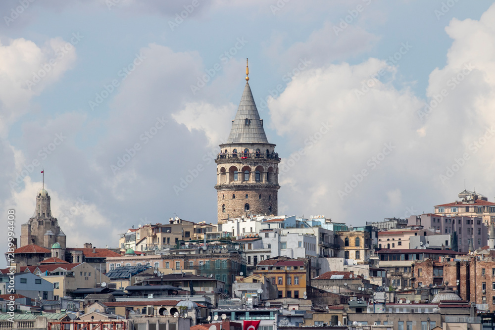 Galata Tower, Galata Tower Turk is one of the tallest and oldest towers in Istanbul. 63 meters (206 feet) high tower